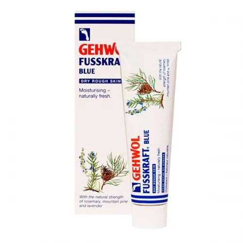 Голубой бальзам Gehwol Fusskraft Blue для грубой сухой кожи ног 125 мл.