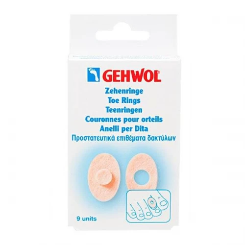 Овальные кольца Gehwol Toe Rings Oval для пальцев ног 9 шт.