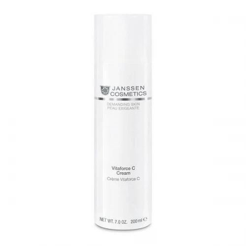 Регенерирующий крем с витамином C Janssen Cosmetics Demanding Skin Vitaforce C Cream для зрелой и/или сухой кожи лица 200 мл.