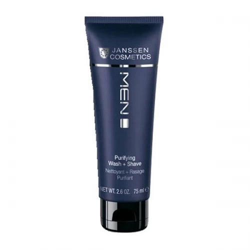 Крем Janssen Cosmetics Man Purifying Wash & Shave для умывания и бритья 75 мл.