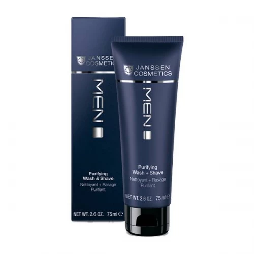Крем Janssen Cosmetics Man Purifying Wash & Shave для умывания и бритья 75 мл.