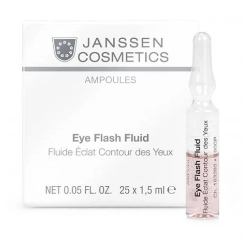 Увлажняющая и восстанавливающая сыворотка в ампулах Janssen Cosmetics Ampoules Eye Flash Fluid для контура глаз 25 шт. по 2 мл.