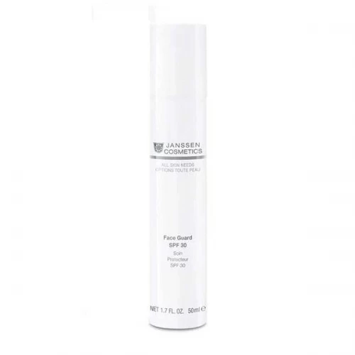 Легкая солнцезащитная основа Janssen Cosmetics All Skin Needs Face Guard SPF-30 с UVA-, UVB- и IR-защитой  под дневной крем 50 мл.