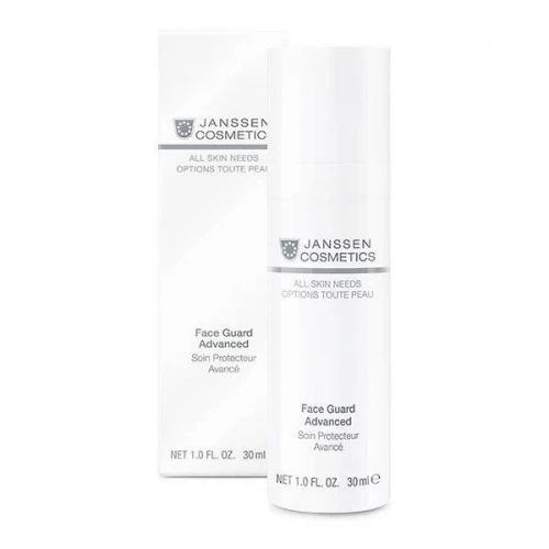 Легкая солнцезащитная основа Janssen Cosmetics All Skin Needs Face Guard SPF-30 с UVA-, UVB- и IR-защитой  под дневной крем 30 мл.