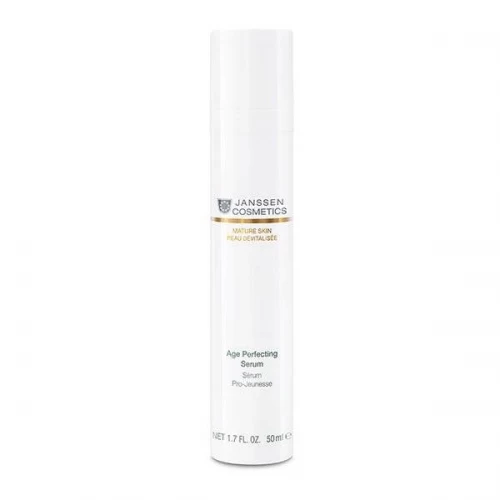 Разглаживающая и укрепляющая сыворотка Anti-age Janssen Cosmetics Mature Skin Age Perfecting Serum для возрастной кожи лица с комплексом Cellular Regeneration 50 мл.