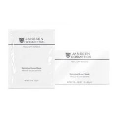 Зеленая моделирующая маска Janssen Cosmetics Peel Off Masks Spirulina Green Mask со спирулиной 10 шт. по 30 г
