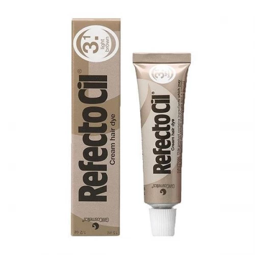 Краска 3.1 RefectoCil Eyelash and Eyebrow Tints Light Brown Рефектоцил светло-коричневый для ресниц 15 мл.