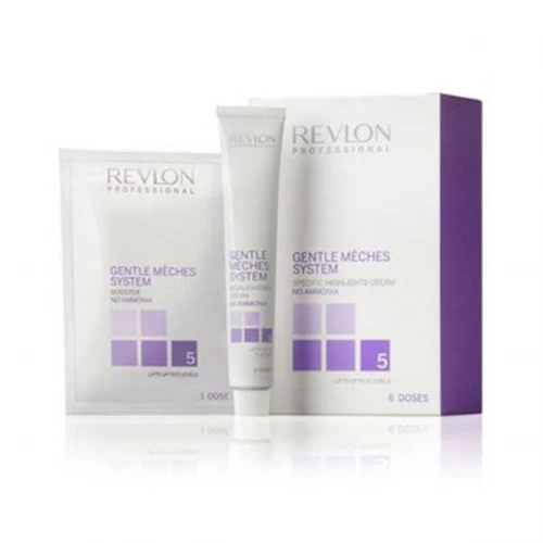 Набор Revlon Professional Gentle Meches System система для безаммиачного мелирования 3 тюбика по 60 мл. и 5 пакетиков по 50 гр.  