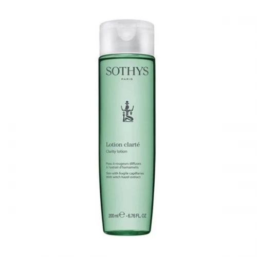 Лосьон осветляющий Sothys Essential Preparing  Make-up Removal Clearness Lotion для кожи с хрупкими капиллярами с экстрактом гамамелиса 200 мл.
