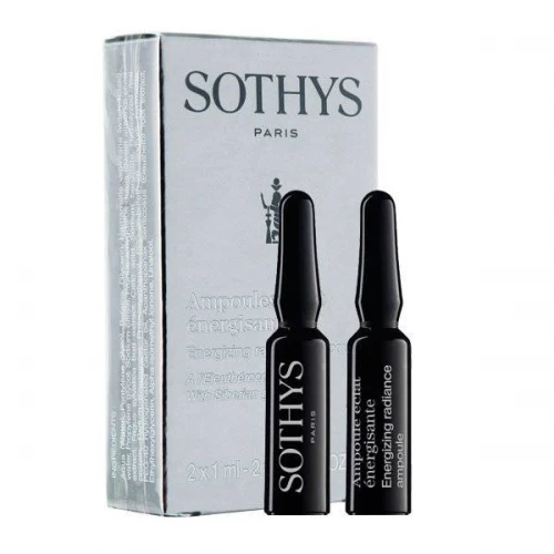 Сыворотка энергонасыщающая Sothys Balancing Care Energizing Program Energizing Radiance Ampoules для выравнивания рельефа, разглаживания морщин и сияния кожи лица 2 ампулы по 1 мл.