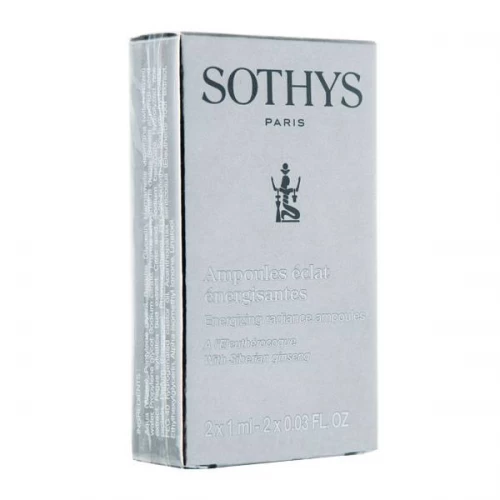 Сыворотка энергонасыщающая Sothys Balancing Care Energizing Program Energizing Radiance Ampoules для выравнивания рельефа, разглаживания морщин и сияния кожи лица 2 ампулы по 1 мл.