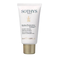 Смягчающая эмульсия с экстрактом чапареля Sothys Regular Care Hydra-protective Line Softening Emulsion для жирной кожи лица и шеи 50 мл.