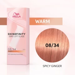 Краска гель-крем Wella Professionals Shinefinity 08/34 Велла Шайнфинити тонирование и блеск для волос 60 мл