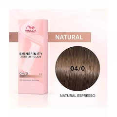 Краска гель-крем Wella Professionals Shinefinity 04/0 Велла Шайнфинити тонирование и блеск для волос 60 мл